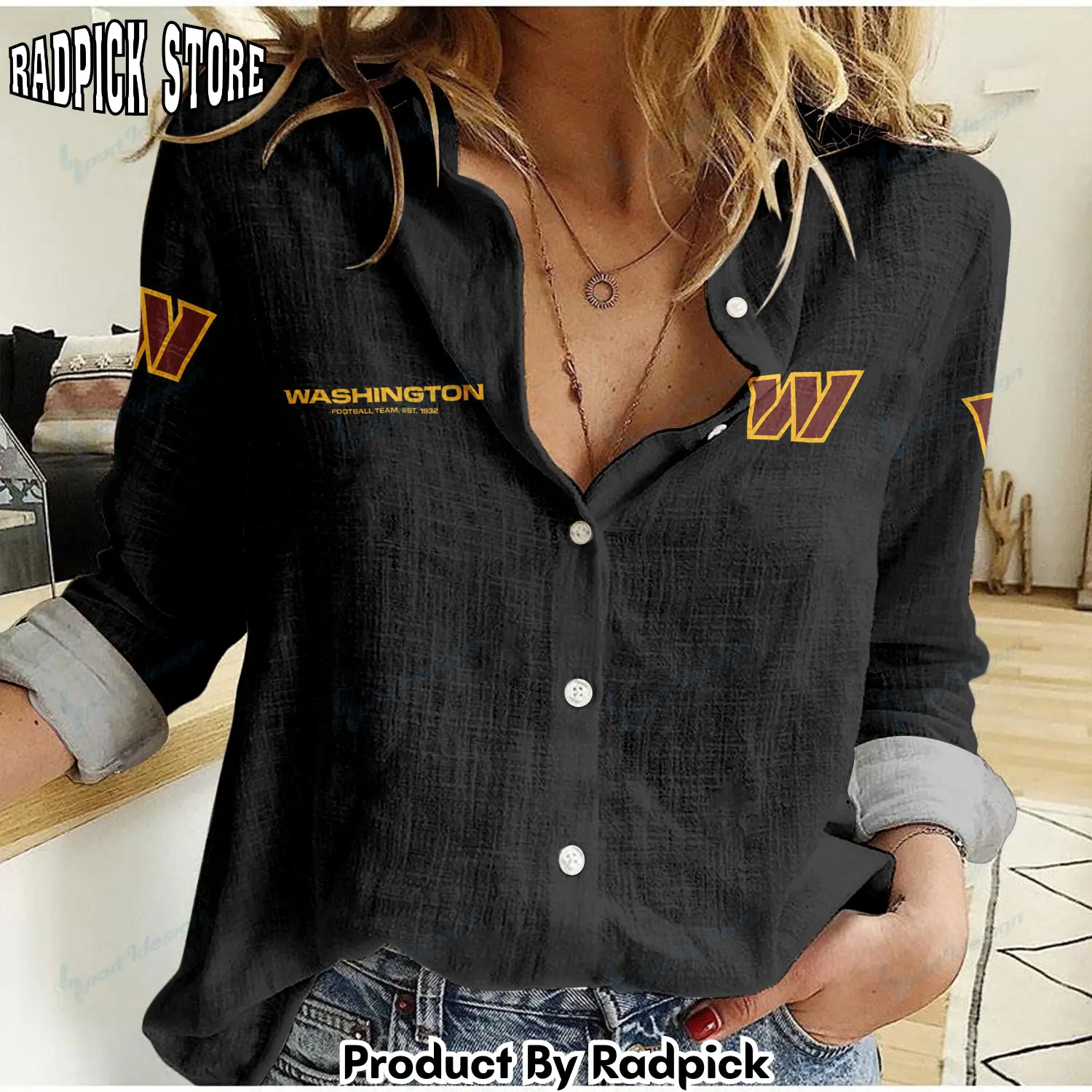 Radpick washington commanders woman shirt rp66233